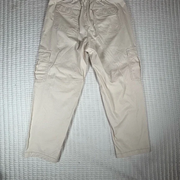 Old Navy OG Chino High Rise Utility Cargo Pants Medium NWT Off White - Picture 3 of 9